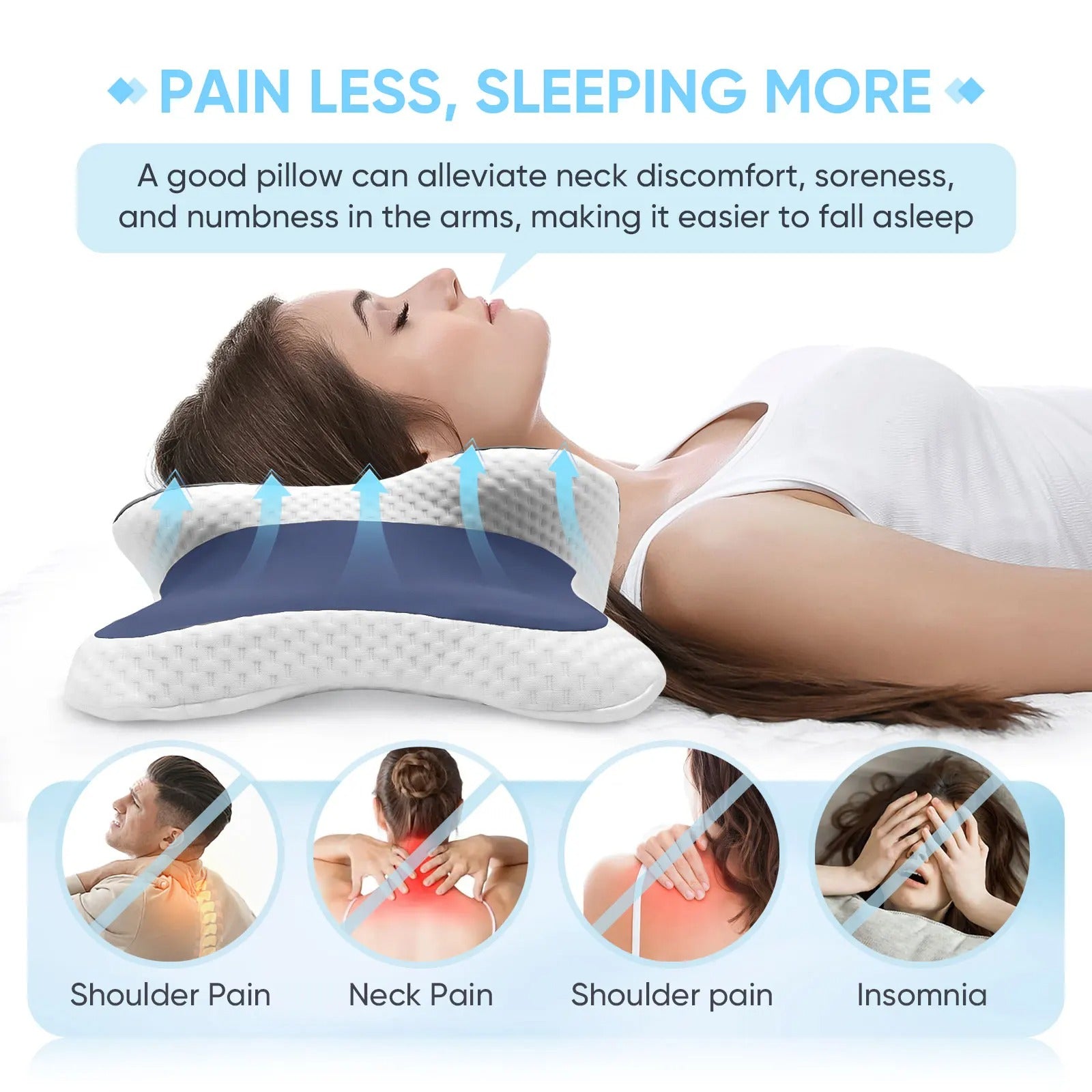 Cervical Neck Pillow for Pain Relief