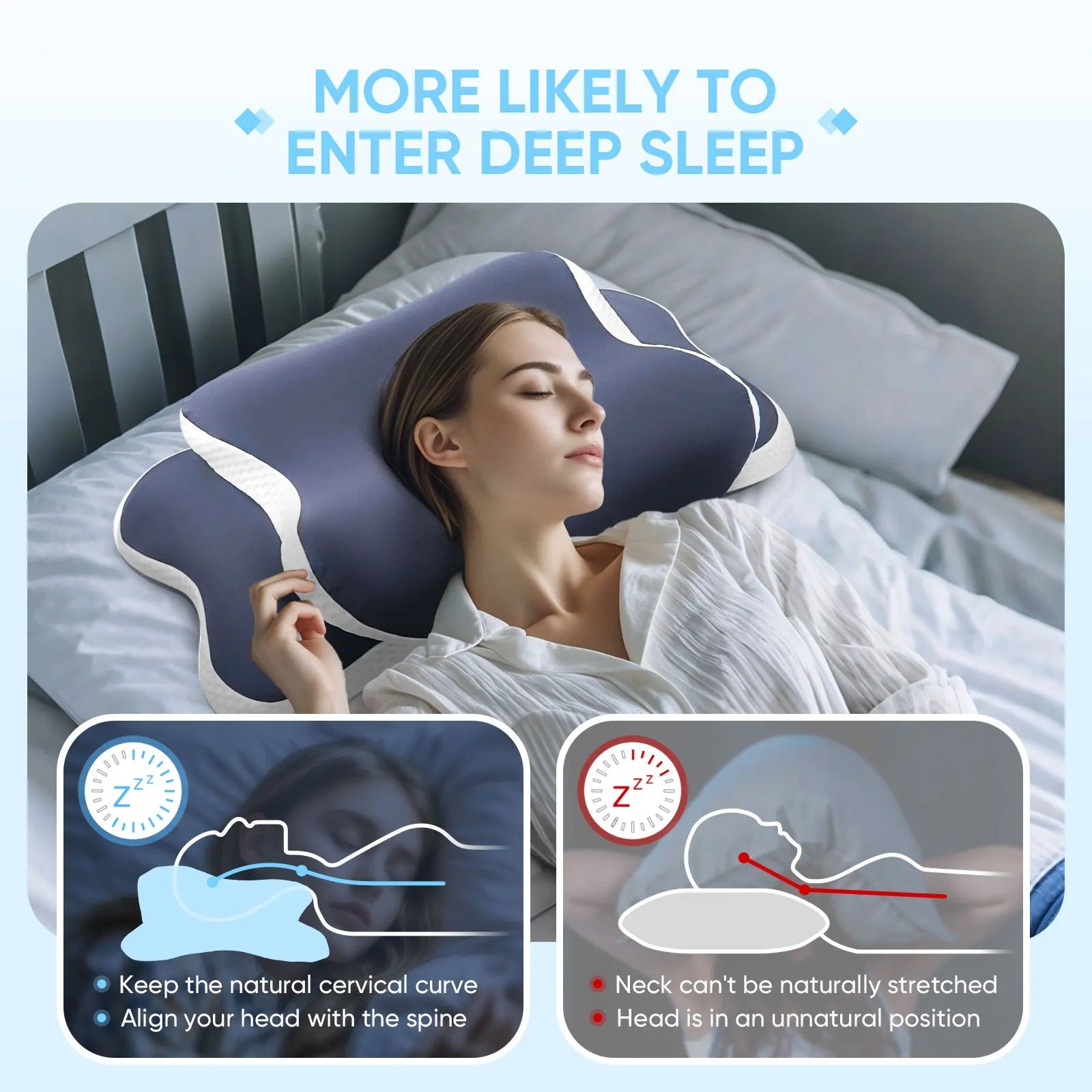 Cervical Neck Pillow for Pain Relief